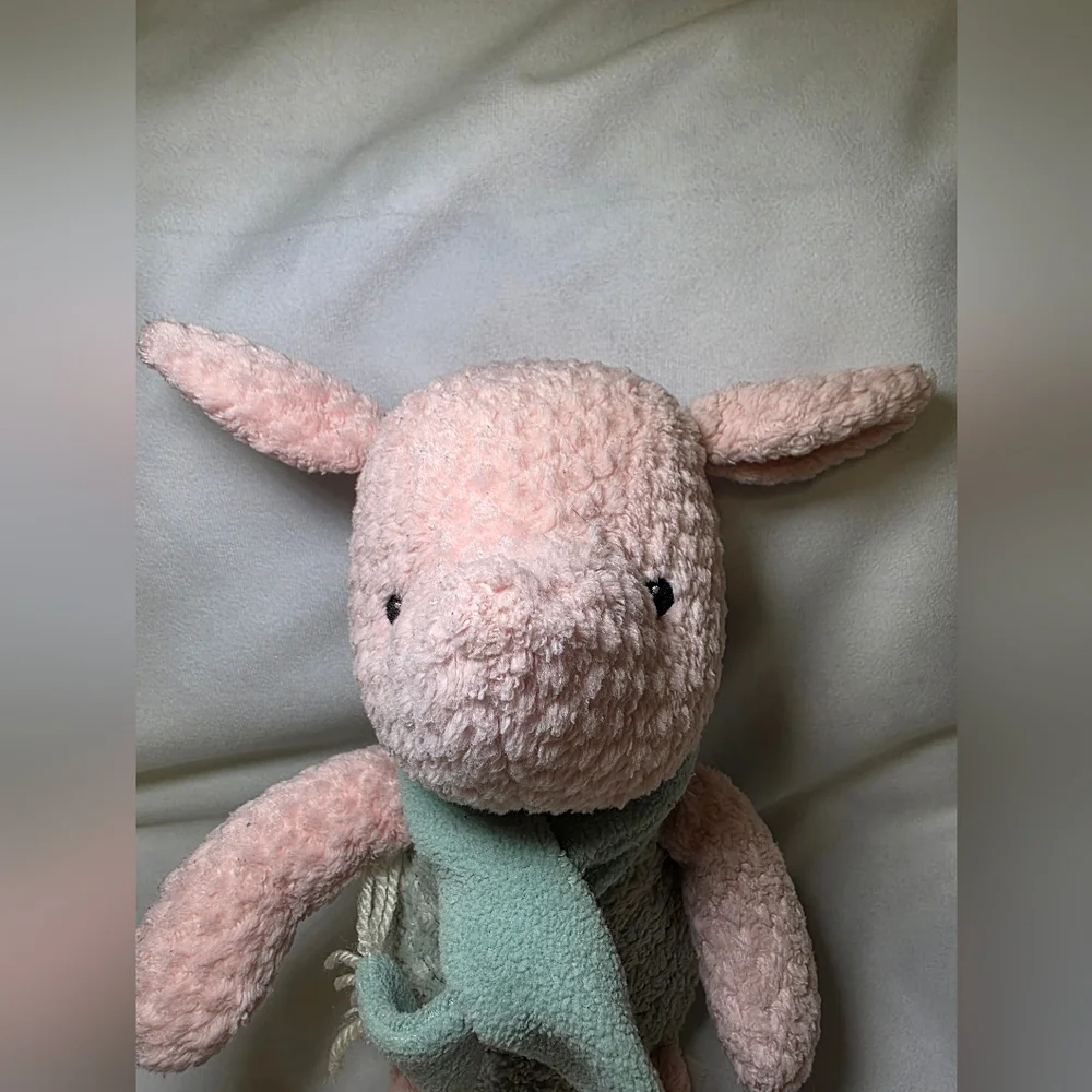 Vintage The Disney Store Stuffed Plush Chenille Winnie The Pooh Piglet Doll